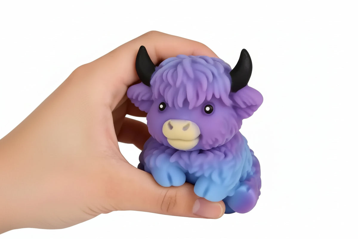 Highland Cow Clay Squishy