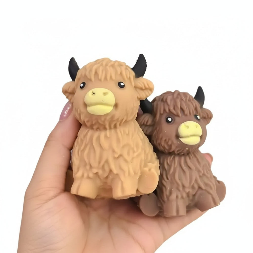Highland Cow Clay Squishy